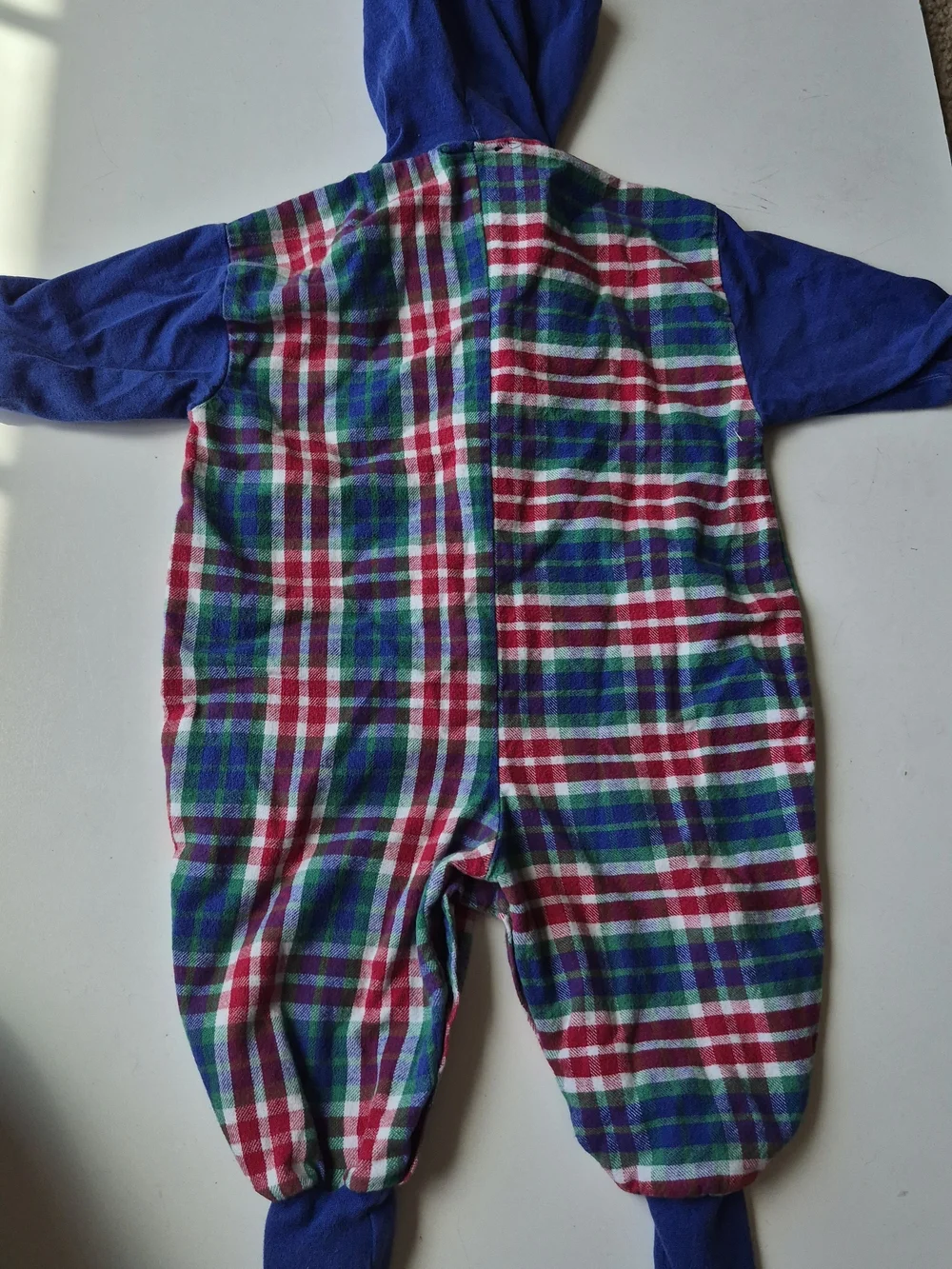 OshKosh B'gosh Hooded Plaid Sleep Sack - Blue, Green & Red